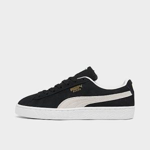 Puma Big Kids&apos; Suede 21 Casual Shoes in Black/ Black Size 7.0 - 5686295