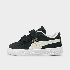 Puma Kids&apos; Toddler Suede Classic XXI Casual Shoes in Black/ Black Size 8.0 - 3509185