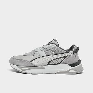 Puma Men&apos;s Mirage Sport Remix Casual Shoes in Grey/Grey Violet Size 14.0 Leather/Suede - 3175706