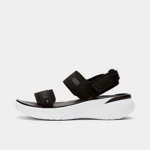 Puma Women&apos;s Sportie Sandals in Black/ Black Size 10.0 - 3011394