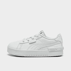 Puma Girls&apos; Toddler Jada Casual Shoes in White/White Size 10.0 Leather - 3106806
