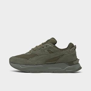 Puma Men&apos;s Mirage Sport Tonal Casual Shoes in Green/Dark Olive Green Size 13.0 Suede - 3175753