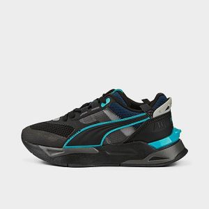 Puma Big Kids&apos; Mirage Sport Tech JR Casual Shoes in Black/ Black Size 7.0 Suede - 3509222