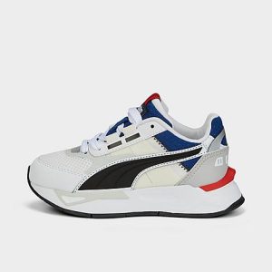 Puma Little Kids&apos; Mirage Sport Tech Casual Shoes in White/ White Size 13.5 Suede - 3509235