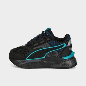 Puma Infant Mirage Sport Tech Stretch Lace Casual Shoes in Black/Black Size 10.0 Lace/Suede - 3509262