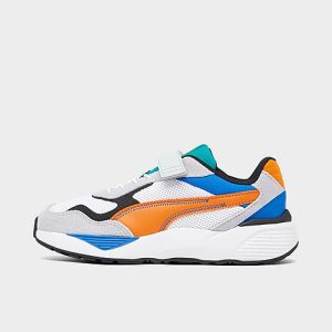 Puma Little Kids&apos; RS - Metric Casual Shoes in White/White Size 13.5 Suede - 3184536