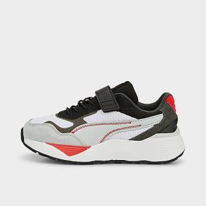 Puma Little Kids&apos; RS - Metric Casual Shoes in White/White Size 13.5 Suede - 3509363