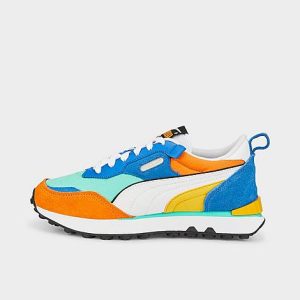 Puma Big Kids&apos; Rider FV Future Vintage Casual Shoes Size 7.0 Nylon/Suede - 3203355