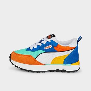 Puma Little Kids&apos; Rider FV Future Vintage Casual Shoes Size 2.5 Nylon/Suede - 3203654