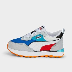 Puma Little Kids&apos; Rider FV Future Vintage Casual Shoes Size 2.5 Nylon/Suede - 3203678