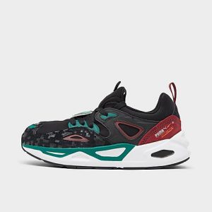 Puma Little Kids&apos; x Minecraft TRC Blaze Casual Shoes in Black/ Black Size 13.0 Suede/Lycra - 3172025