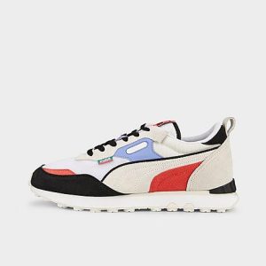 Puma Men&apos;s Rider Future Vintage Casual Shoes in White/Off-White/ White Size 13.0 Leather/Suede - 3185331
