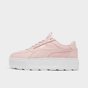 Puma Women&apos;s Karmen Rebelle Platform Casual Shoes in Pink/Rose Quartz Size 6.5 Leather - 3176051