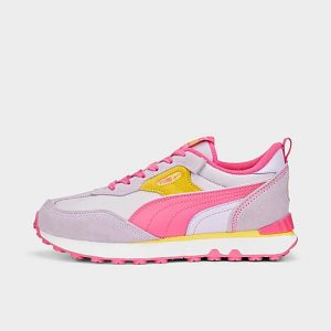 Puma Women&apos;s Rider FV Vintage Casual Shoes in Pink/ Size 11.0 Nylon/Suede - 3508941