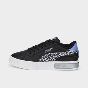 Puma Girls&apos; Big Kids&apos; Cali Star Wild Casual Shoes in Black/Black Size 5.5 Leather - 3203548
