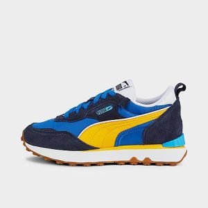 Puma Big Kids&apos; Rider FV Essentials Casual Shoes in Blue/ Royal Size 7.0 Nylon - 3509492