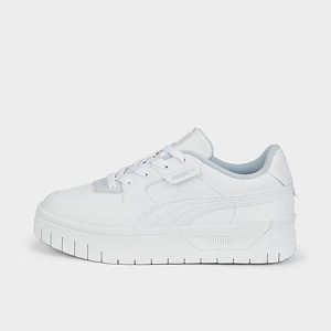 Puma Women&apos;s Cali Dream Casual Shoes in White/ White Size 10.0 Leather/Suede - 3204602