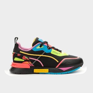 Puma Big Kids&apos; Mirage Tech Lava Casual Shoes in Black/ Black Size 4.5 - 3509643