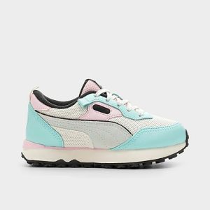 Puma Girls&apos; Little Kids&apos; Future Rider FV Carwash Casual Shoes Size 13.5 Nylon/Suede - 3509708