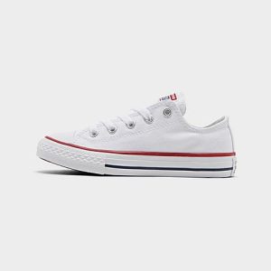 Converse Little Kids&apos; Chuck Taylor All Star Low Top Casual Shoes in White/Optical White Size 13.0 Canvas - 2035747