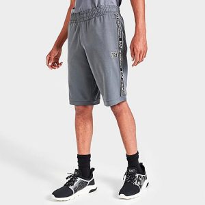 Emporio Armani Men&apos;s EA7 Taped Logo Bermuda Shorts in Grey/Charcoal Grey Size 2XL 100% Cotton - 5840716