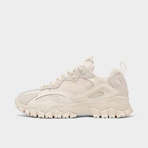 Fila Big Kids&apos; Ray Tracer TR 2 Casual Shoes in Beige/Gardenia Size 7.0 Lace - 3155335