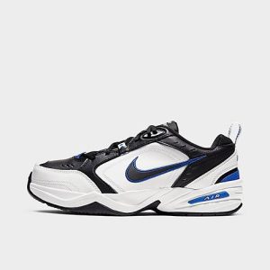 Nike Men&apos;s Air Monarch IV Training Shoes (Wide Width 4E) in White/Black Size 10.0 Leather - 5165573