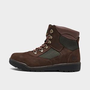 Timberland Big Kids&apos; 6 Inch Field Boots in Brown/Brown Size 3.5 Leather - 2573255