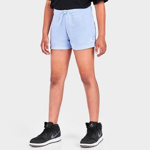 Jordan Girls&apos; Essentials Shorts in Blue/Light Marine Size XL Cotton/Polyester/Fleece - 5839460
