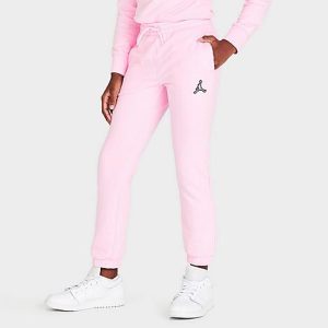 Jordan Girls&apos; Essential Jogger Pants in Pink/Pink Foam Size XL Cotton/Polyester - 5738942