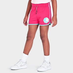 Jordan Girls&apos; BFF Fleece Shorts in Pink/Rush Pink Size Small Cotton/Polyester/Fleece - 5866586
