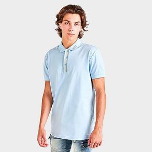 Hugo Boss Men&apos;s Logo Polo Shirt in Blue/Light Size 2XL Cotton/Knit - 5873709