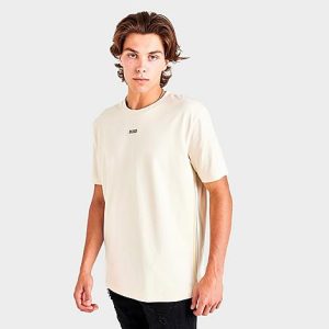 Hugo Boss Men&apos;s Multi-Colored Logo T-Shirt in Off-White/White Size XL Cotton - 5873756