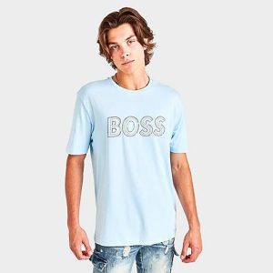 Hugo Boss Men&apos;s T-Shirt in Blue/Light Size 3XL 100% Cotton - 5873746