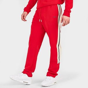 Hugo Boss Men&apos;s Hadim Track Pants in Red/Red Size Medium Cotton - 5847567