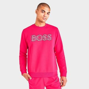Hugo Boss Men&apos;s Layered Logo Crewneck Sweatshirt Size 3XL Cotton/Polyester/Knit - 5873740