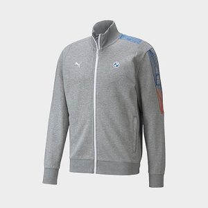 Puma Men&apos;s BMW MMS T7 Full-Zip Jacket in Grey/Medium Gray Heather Size XL - 5870973
