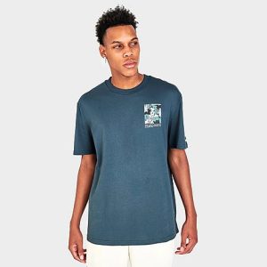 Puma Men&apos;s Summer Resort Graphic Print Short-Sleeve T-Shirt in Grey/Dark Slate Size 2XL Suede - 5798464