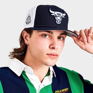 New Era Chicago Bulls NBA 9FIFTY Snapback Hat in Blue/Midnight Navy Jersey - 8206195