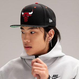 New Era Chicago Bulls NBA 9FIFTY Paisley Snapback Hat in Black/Bulls Polyester - 8204167