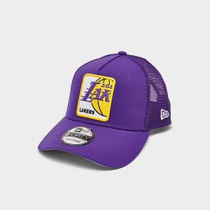 New Era NBA Los Angeles Lakers 9FORTY Trucker Hat in Purple/Purple - 8204978