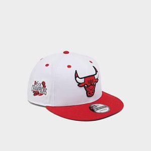 New Era Chicago Bulls NBA 9FIFTY Snapback Hat in White/White - 8204981