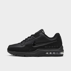 Nike Men&apos;s Air Max LTD 3 Casual Shoes in Black/Black Size 15.0 Leather - 2005319