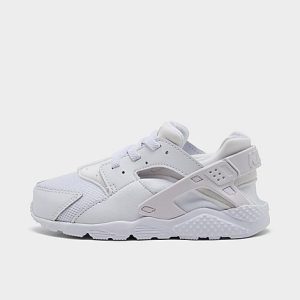 Nike Kids&apos; Toddler Huarache Run Casual Shoes in White/White Size 10.0 Suede - 2137869