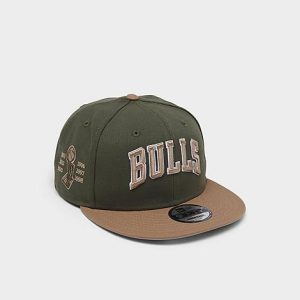New Era NBA Chicago Bulls 6X 9FIFTY Snapback Hat in Green/New Olive - 8205971