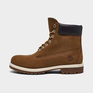 Timberland Men&apos;s 6 Inch Premium Waterproof Boots in Brown/Rust Nubuck Size 13.0 Leather - 3008814