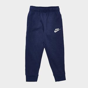 Nike Boys&apos; Toddler Sportswear Club Fleece Jogger Pants in Blue/Midnight Navy Size 4 T Cotton/Polyester/Fleece - 5840507