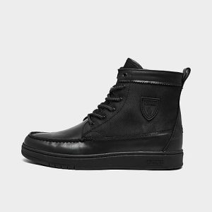 Polo Ralph Lauren Men&apos;s Ranger II Casual Sneakerboots in Black/Black Size 9.0 Leather/Polyester - 3197342