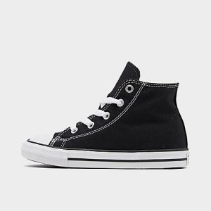 Converse Kids&apos; Toddler Chuck Taylor Hi Casual Shoes in Black/Black Size 10.0 Canvas - 1274842