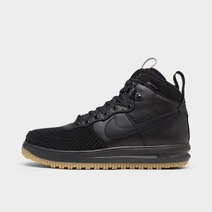 Nike Men&apos;s Lunar Force 1 Duckboots in Black/Black Size 13.0 Leather - 3216876